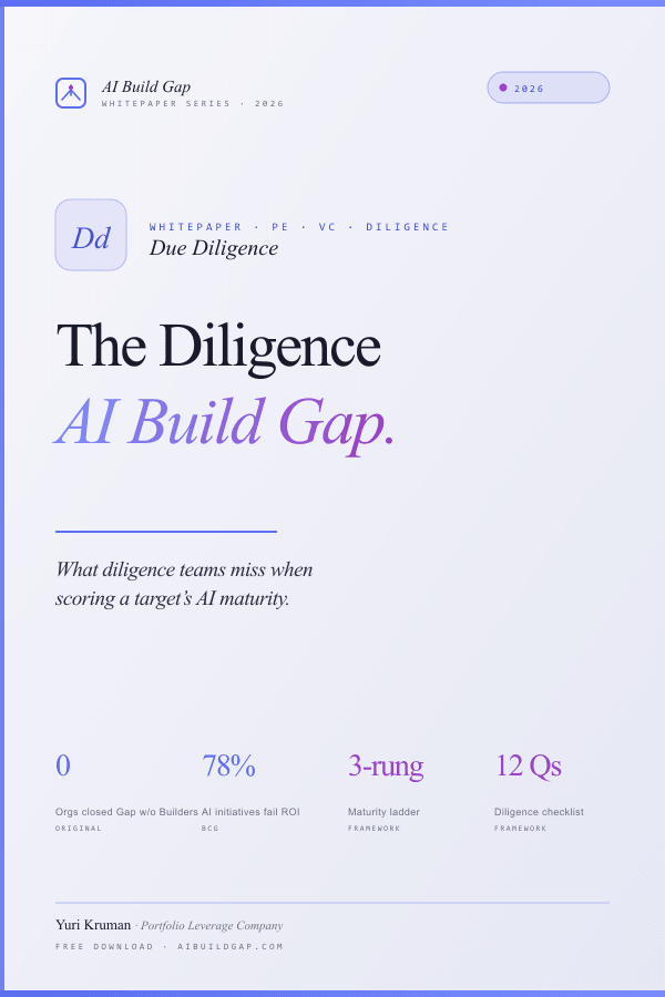 Due Diligence AI Build Gap cover